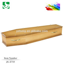 solid wood zinc cross falt lid coffin